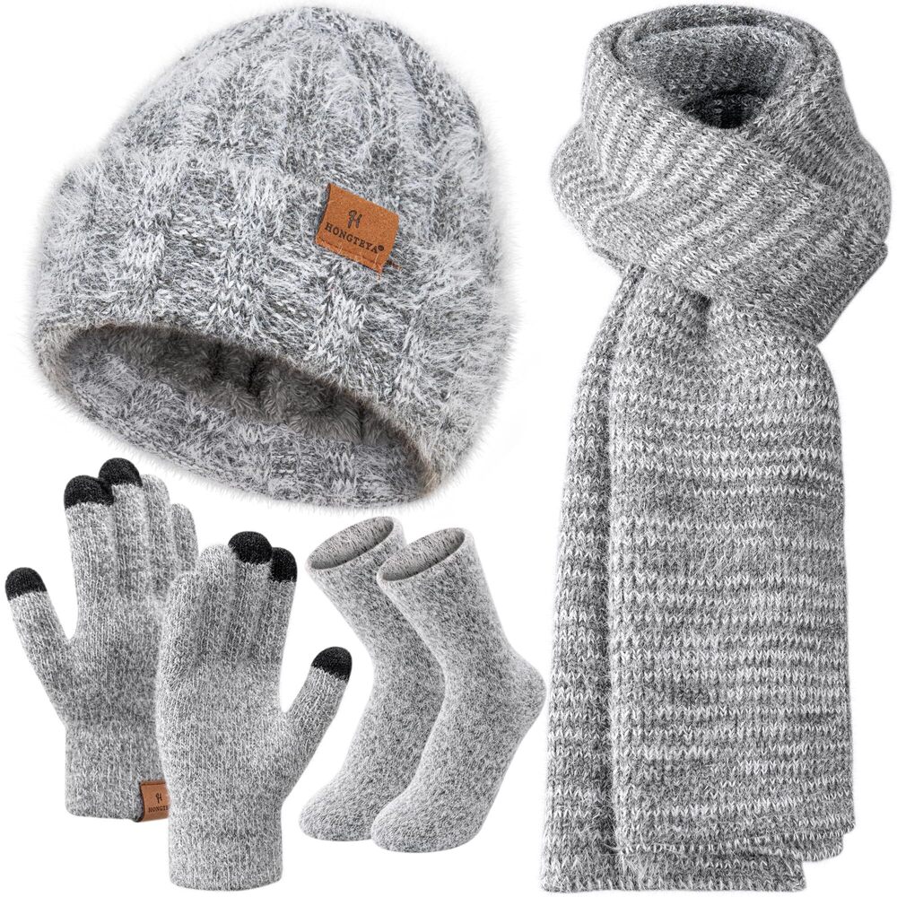 4846 Winter Warm Knit Beanie Hat US, Alpha, One Size, Grey